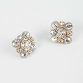 Chanel Rhinestone Logo Earrings Costume Jewellery